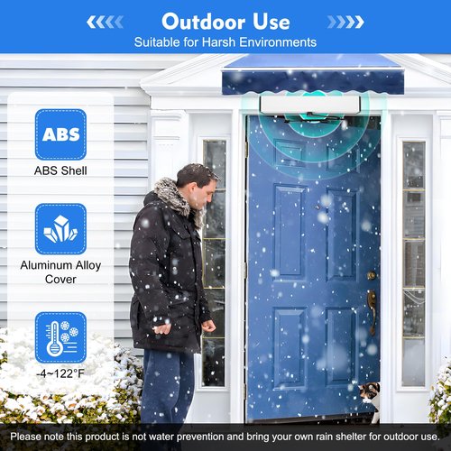 Pattosaey Automatic Swing Door Opener Heavy Duty Door Operator Remote Control Swing Opening, Manual/Auto Mode Low-Noise Gear Compliant for Residential & Commercial Use