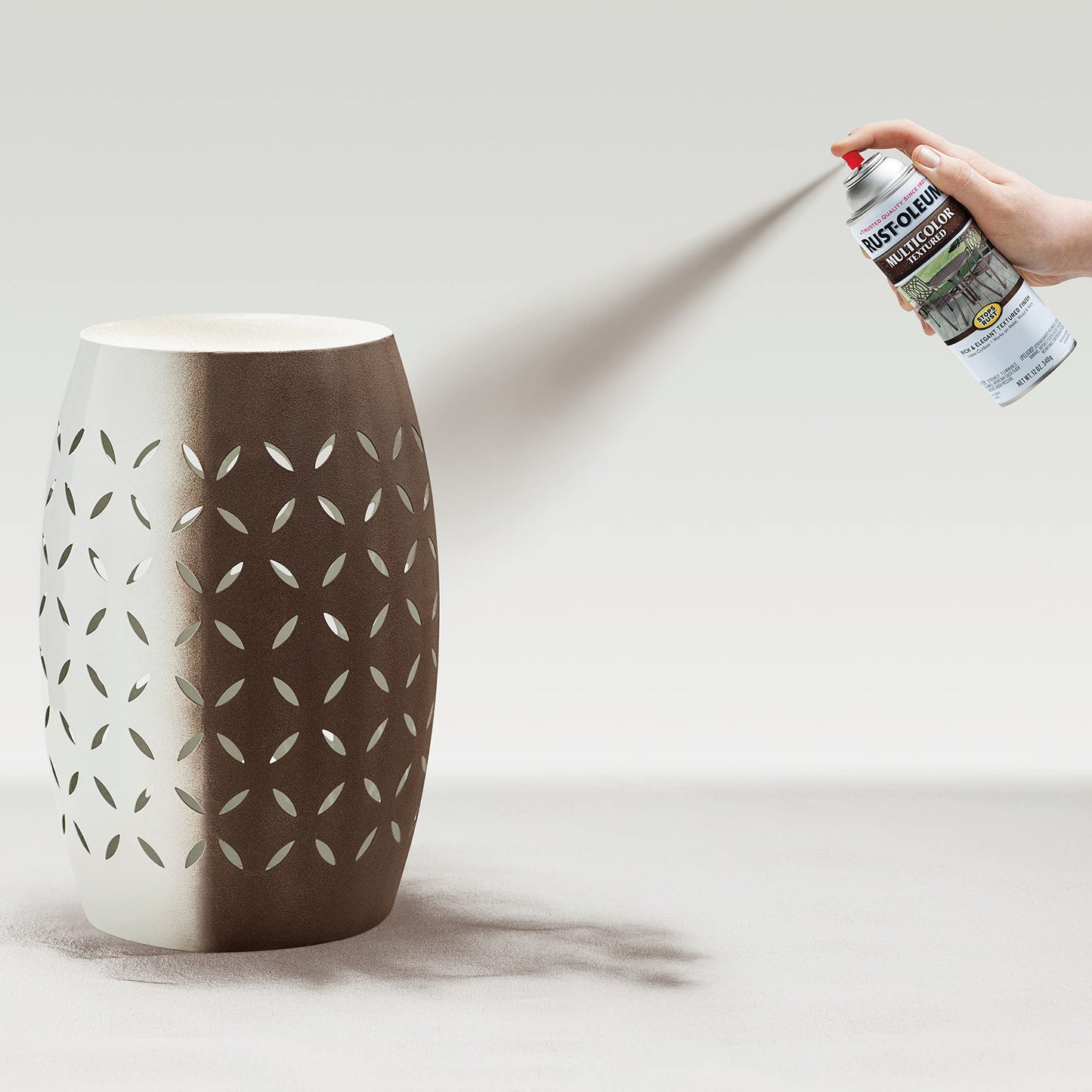 Rust-Oleum 223523 Stops Rust Multi-Color Textured Spray Paint, 12 Ounce, Autumn Brown,Count 1(Pack of 1)