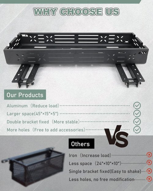 NIXFACE Tractor Tool Tray Organized Storage for Farmers,Landscapers,Homesteaders Compatible with John Deere & Kubota Tractor and Zero Turn Mower