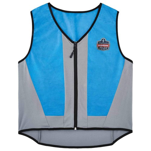 Ergodyne Chill-Its 6667 Cooling Vest, Evaporative PVA Material for Fast Cooling Relief, Blue, Large