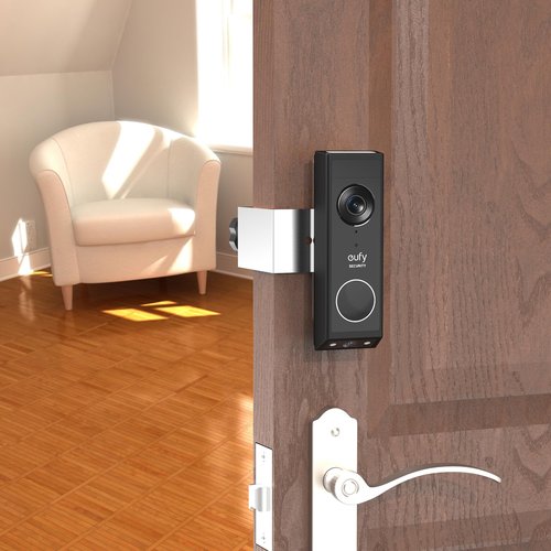 VMEI Anti-Theft Door Mount for eufy Video Doorbell E340 Metal Mount Made of High-Hardness Stainless Steel,No Drill,Not Block Doorbell Sensor-Silver