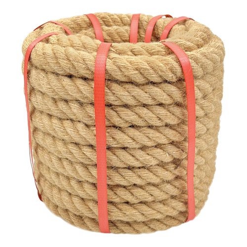 Natural Hemp Rope (1 in X 50 Ft) Twisted Manila Rope Thick Jute Rope for Crafts, Porch Swing Rope, Hemp Rope for Decor, Railing, Docks, Landscaping