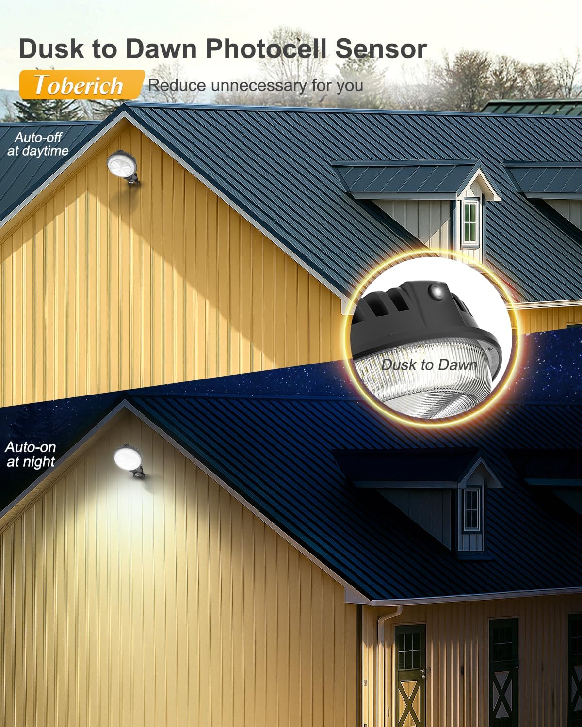 LED Barn Light, 150W 20000LM Yard Area Lights Dusk to Dawn Outdoor Lighting with Photocell 6500K Adjustable Angle Daylight IP66 Waterproof Street Lights for Security/Farmhouse/Garage