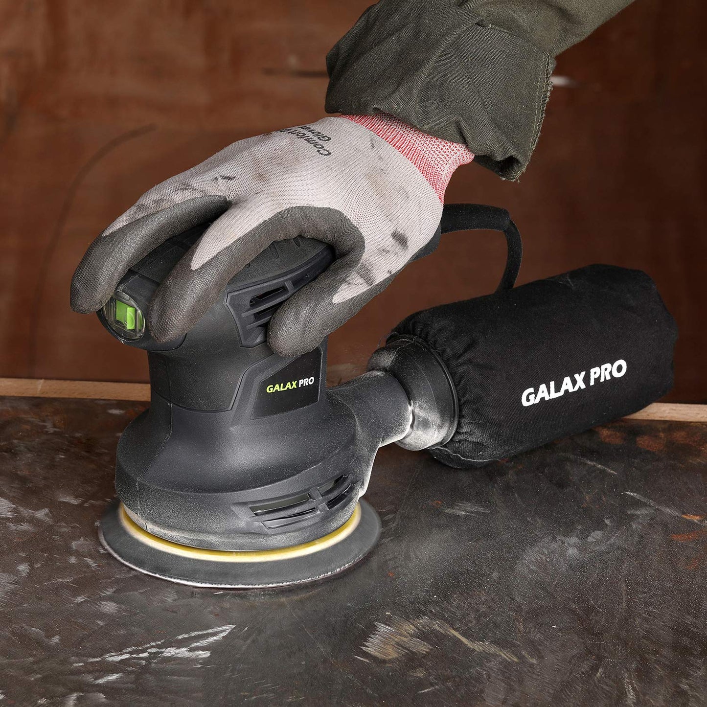 GALAX PRO 280W 13000OPM Max 6 Variable Speeds Orbital Sander with 15Pcs Sanding Discs, 5” electric Sander with Dust Collector for Sanding and Polishing