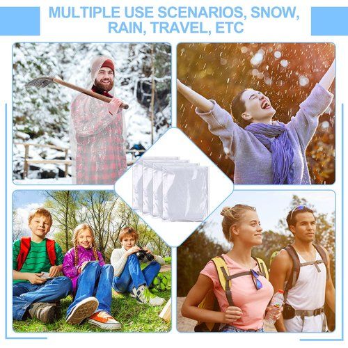Handepo 150 Pack of Adult Rain Ponchos with Hood, Disposable Rain Ponchos, Plastic Emergency Raincoat Poncho for Adult Men Women, Traveling Camping Hiking Outdoors Activities