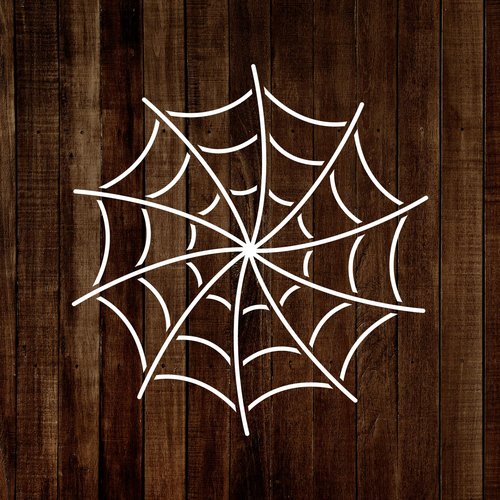 MAGJUCHE Spider Web Stencil 6 Inches, Reusable Stencil for Painting DIY Crafts Decor