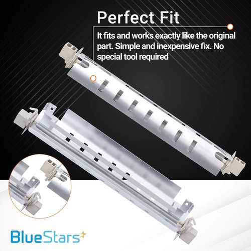 BlueStars WR51X10055 Refrigerator Defrost Heater Replacement - Enhanced Durability with METAL SHIELD - Compatible with G.E & Kenmore Refrigerators - Replaces AP3183311 914088 AH303781 EA303781