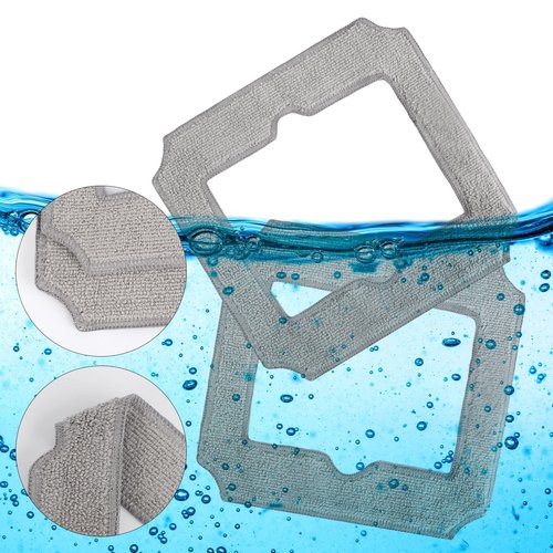 lasuroa 12pcs W-CC02-0012 Mop Pad Replacement for ECOVACS Winbot Mini Robot Vacuum Cleaner, Washable Microfiber Vac Cleaning Cloth Vacuum Cleaner Mop Pads