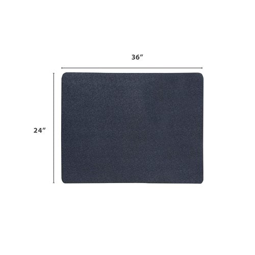 VersaTex Multi-Purpose Recycled PVC Floor Mat for Indoor or Outdoor Use, Utility Mat for Entryway, Tool Bench, Garage, Under-Sink, Patio, and Door Mat; 24" x 36", Black