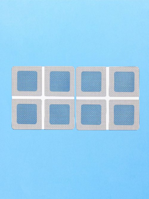 atematem Window Screen Repair Patches 2x2 Inch 8 Pack Self Adhesive Mesh Patch Made in Korea Strong Fiberglass Insect Screen Fix for Window and Door