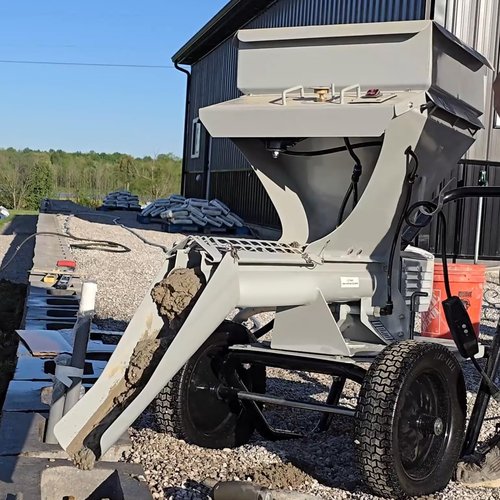 MMAC-0133 18 inch Chute Extension for MMXR-3221 Cement Mixer, Compatible with Mud Mixer Concrete Mixers, 15, 25, and 35 Degree Angle Options, Perfect Upgrade Part for Concrete Projects