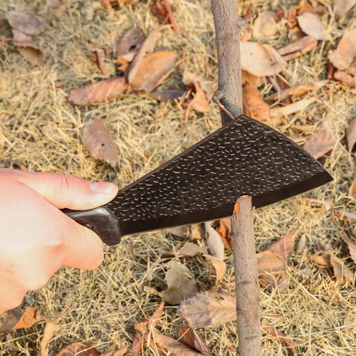Leopcito 11 Inch Hatchet with Sheath, Small Compact Machete Axes, Fixed Blade Full Tang Camping Tactical Knife for Woodworking, Garden Machete Axe with Sheath for Bushcraft Yards Bushes Wood, A1BK