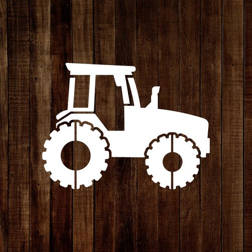 MAGJUCHE Tractor Stencil 12 Inches, Reusable Farm Tractor Stencil for Painting DIY Crafts Decor