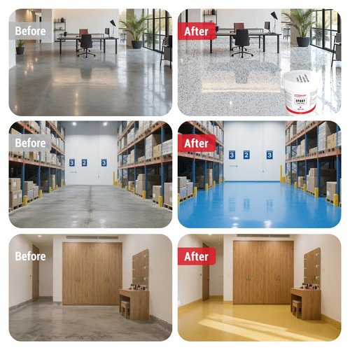 BingoPaint Epoxy Floor Coating - Matte finish, stain resistant and liquid penetration, durable, epoxy coating for concrete floors and countertops (Black Sand Gray, 1KG)