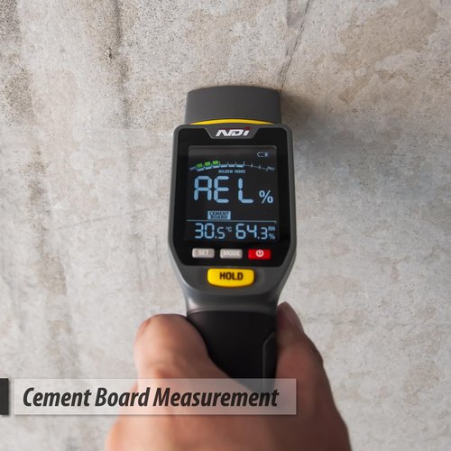 NDI 7 in 1 Pin-Type and Non-invasive Moisture Meter Scanner for Dry Wall/Cement Board/Soft Wood/Hard Wood upto 3/4 Inch Depth