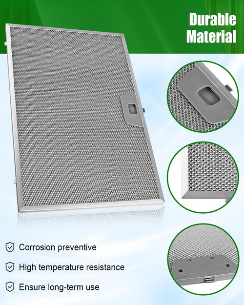 TIKSCIENCE Range Hood Grease Filter Replace WB02X24873 Fit for GE Range Hood, 14-1/2 x 10 Inches Grease Filter Replacement
