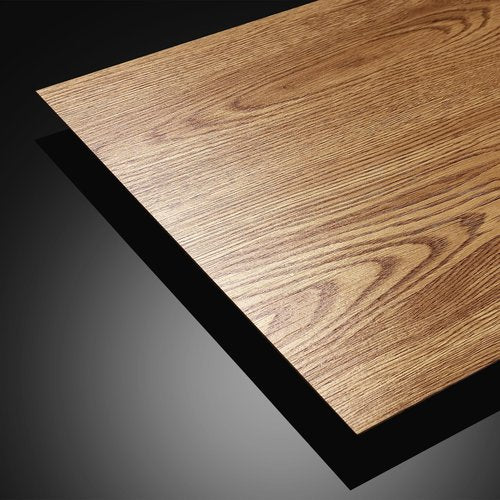 Stickyart Honey Oak Wood Vinyl Floor Tiles 12"x12" Waterproof Sticky Natural Wood Planks for Wall Peel and Stick Bedroom Floor Tile Sheet 4 PCS Self Adhesive Vinyl Flooring Tiles for Kitchen Office RV