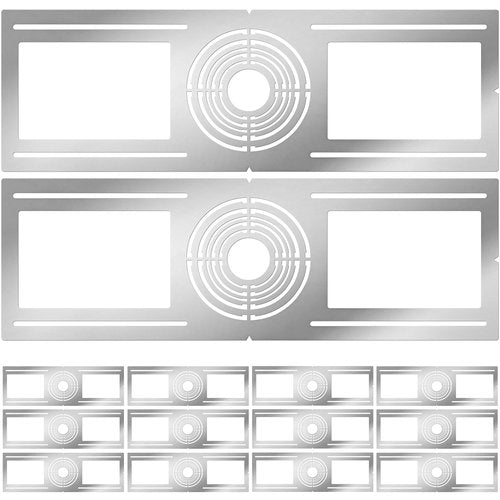 New Construction Mounting Plate, 2-3-3.75-4-5-6 Inch, LED Recessed Lighting Housing Plate for New Construction and Remodeling, 12PC Shallow Recessed Led Lighting Plate