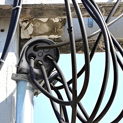SELECT 4 Pack Lighting 2 Inch Service Entrance Cap, Weather-Resistant Die Cast Aluminum Entrance Heads with Bar Type Clamp, Rigid Conduit for Pulling Service Drop Conductors