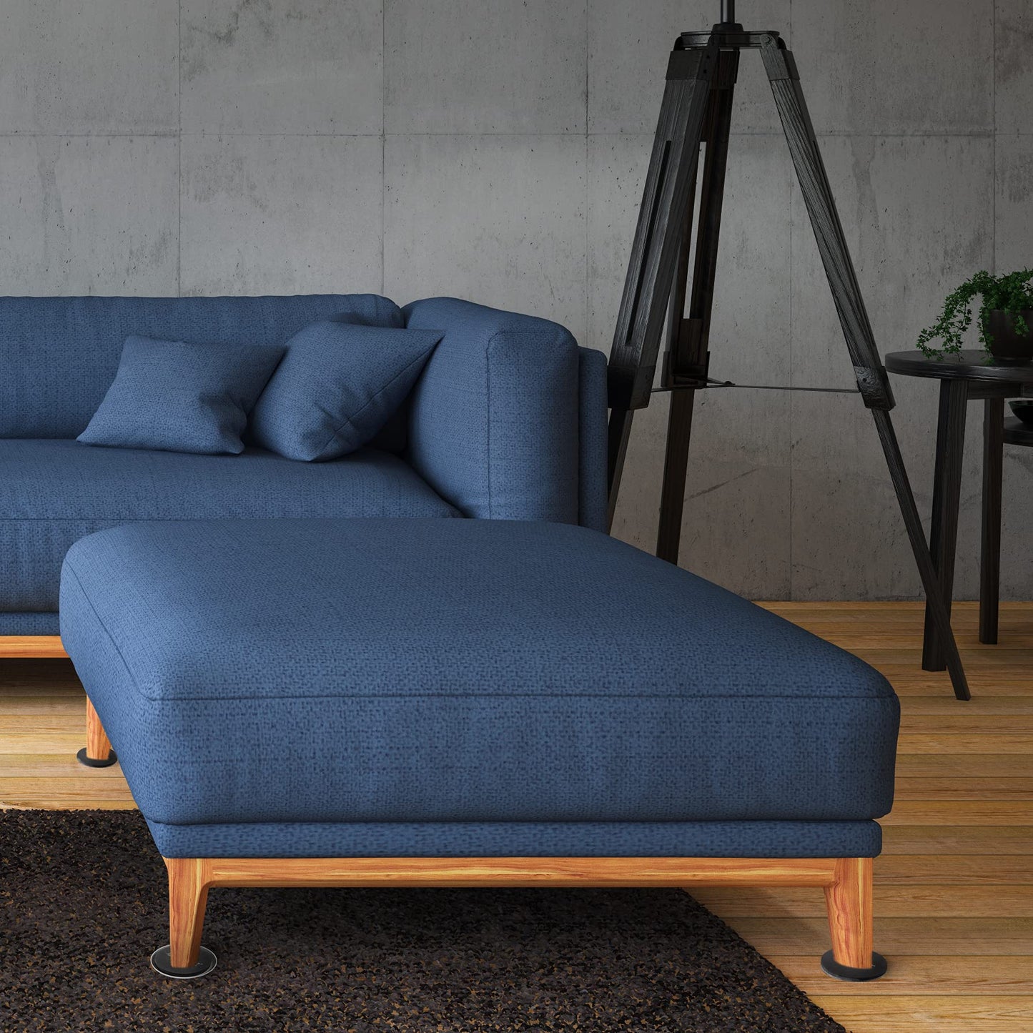 Super Sliders 3 1/2" Round Reusable Furniture Sliders for Carpet - Effortless Moving and Surface Protection, Black (4 Pack)