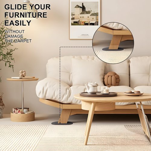8PCS Furniture Sliders, 9-1/2" X 5-3/4" Large Furniture Movers Sliders, Reusable Sliders for Furniture on Carpet for Heavy Furniture, Furniture Moving Made Simple!