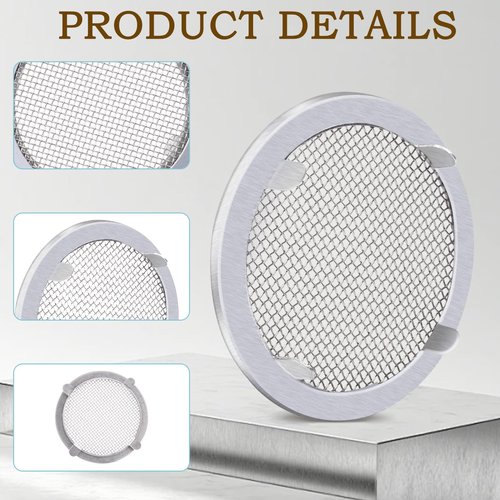 Raneped Circular Screen Vent Cover, 2 Inch Diameter, Metal Mesh, 6-Pack