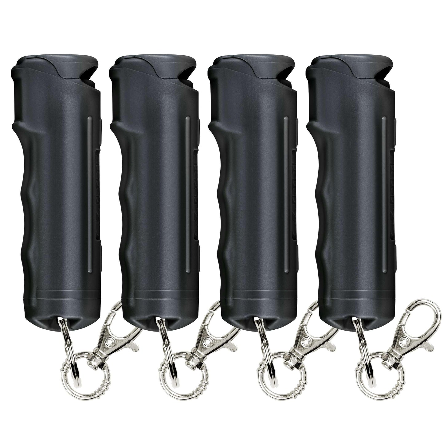 SABRE Pepper Spray with Fast Flip Top Safety & Snap‑Clip Keychain for Self Defense - Maximum Police Strength OC with UV Marking Dye, Finger Grip, 10‑Sec. Spray, 14-ft Range, Made in USA, 0.54 fl oz
