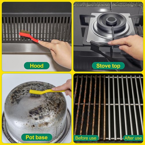 Crevice Cleaning Brush, Hard Bristle Crevice Cleaning Brush, Cleaning Brushes for Household Use, Kitchen Scrub Brushes for Cleaning,Laundry Room Organization, Grout Brush, Bathroom Cleaning Supplies