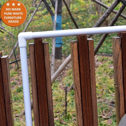 letsFix 3/4" PVC Pipe Furniture Grade, DIY PVC Projects for the Home, Garden, Greenhouse, Farm and Workshop, Sch. 40, White [40" x 4 Pack]