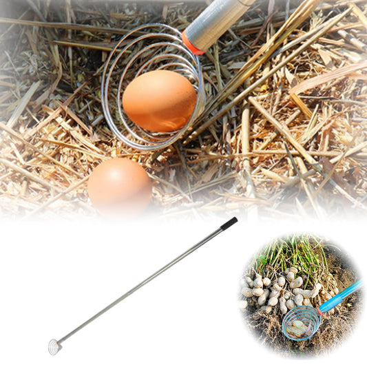Peanut Picker, Egg Grabber, Stainless Steel Nut Gatherer, Lightweight 42.13inch Flexible Multifunction Potato Picking Tool (1 PC)