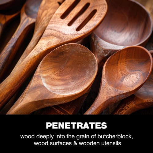 High-Performance Walnut Wood Oil Bowl Conditioner - Walnut Oil for Wood - Cleans, Shines, and Protects - Fine Wooden Bowl and Cutting Board Oil - Maintains Neglected Wood - 8 oz