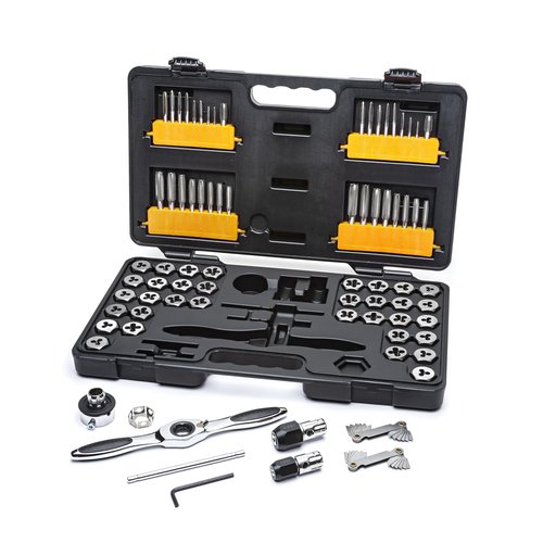 GEARWRENCH 77 Piece SAE/Metric Ratcheting Tap and Die Set -3887
