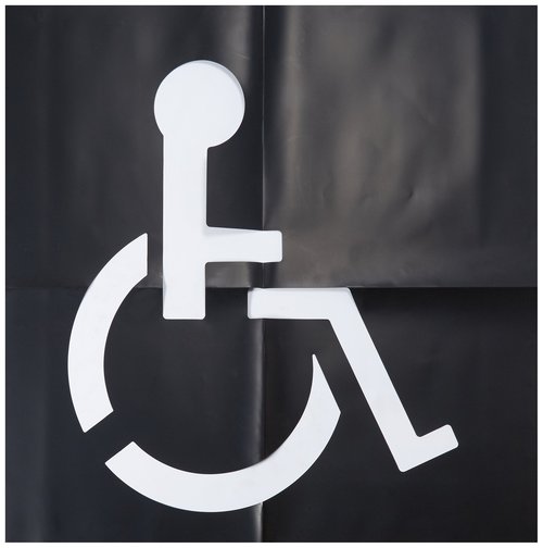 HY-KO Products PLS-60 Handicap Parking Lot Stencil, 48" x 48"