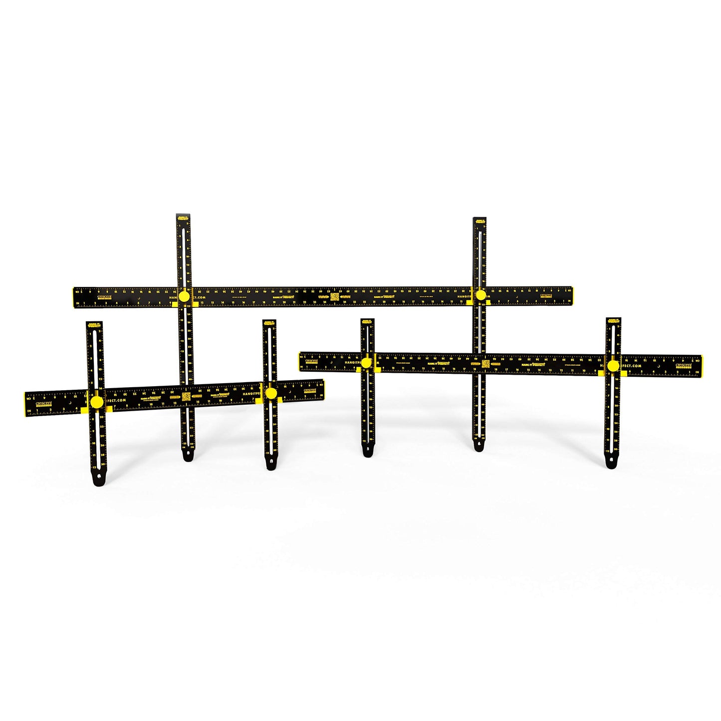 Hang It Perfect Pro Picture Frame Wall Hanging Tool with Level, 48 inch, Black