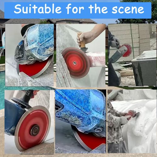 Tayfeim 2pcs 4.5 Inch Diamond Blade for Angle Grinder,Grinder Blades,Diamond Saw Blades for Cutting Stone Brick Ceramic Tile Rock Slab,Wet/Dry Tile Cutter Saw