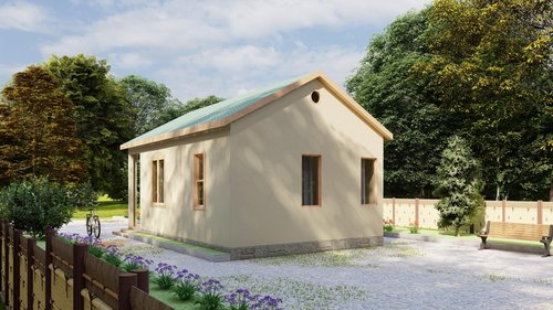 Generic Building Plans for 18 x 27 Tiny Home - 479sqft Area Living Space