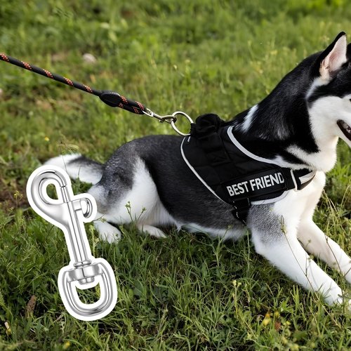 JIEYAO 30 Pcs Swivel Snap Hooks for Dog Leash, 2.8" Heavy Duty Dog Leash Clips, Pet Buckle Trigger Clip Clasp Single Ended Swivel Clip Multipurpose Bolt Snap for Keychain Camera Strap Flag Hooks Clasp