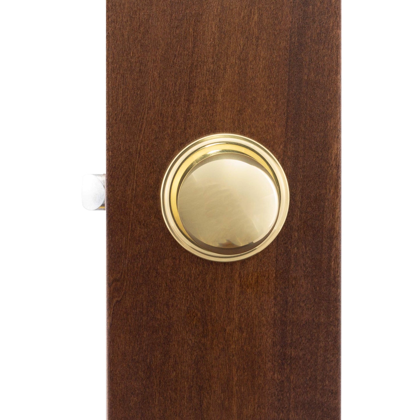 Copper Creek BK2020PB Ball Door Knob, Passage Function, 2 Pack, in Polished Brass