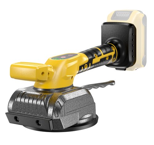 Tile Vibration Tool for Dewalt 20V Battery, Cordless Tile Vibration Leveling Machine, Tile Suction Cup Tool with Bubble Level Gauge, 5 Speed, Lock Design, for Floor Wall (Battery Not Included)