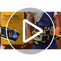 LEFOR·Z Black 27-Pocket Tool Belt with D-Rings for Men, Construction