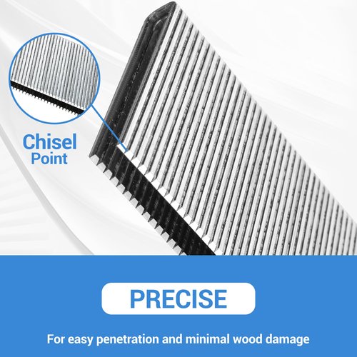 meite 18 Gauge 1/4-Inch Narrow Crown Staples, 1-1/4-Inch Length Heavy Duty Galvanized Upholstery Staples for Electric or Pneumatic Narrow Crown Stapler Guns (4,000 PCS)