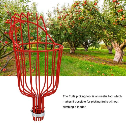 Fruit Picker Steel Gardening Catcher Fruit Picking Tool High Altitude Cage Tree Tree Christma Tool Tool Fruit Tree Picker Utensil Picking Machine for Pick Tool Picks