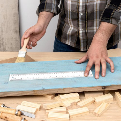 4PCS Cork Backed Ruler Stainless Steel Ruler 6/8/12/14 Inch Non-Slip Straight Edge Rulers with Inch and Centimeters Metal Rulers Cork Backed for Drawing Engineering