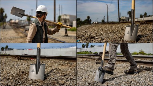 IDEALSPATEN - Made in Germany Since 1899 - Berliner Long Spade - Professional Digging Spade, Outperforms Shovels Tool 6lb - 51.3 in (Berliner)#IS130
