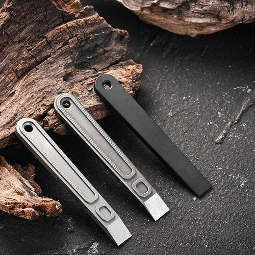 Hamans EDC Pry Bar Mini Multi Tool Titanium 3.74“ Package/Can Opener for Everyday Carry Portable Lightweight