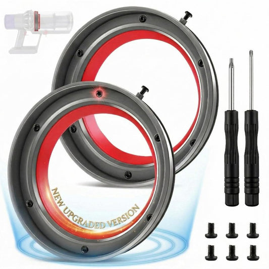 Saillong 2 Pack Upgraded Dust Bin Sealing Rings Compatible with Dyson V11 V15 Gen5 SV14 SV15 SV22, Bin Sealing Ring Assembly with Screwdrivers and Screws, Vacuum Cleaner Canister Replacement Parts