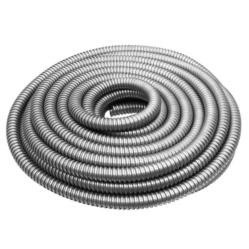 Qlvily 1/2 inch x 50ft Flexible Electrical Conduit, Iron Galvanized Access Line Conduit, for Manage and Protect Home and Industrial Wires