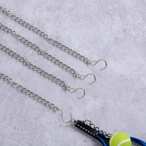 6 Pcs Stain Glass Window Hanging Chain, 20 Inch Hanging Chains with Hooks, Picture Chain, Outdoor Decorative Chains for Walls Gardens and Kitchens