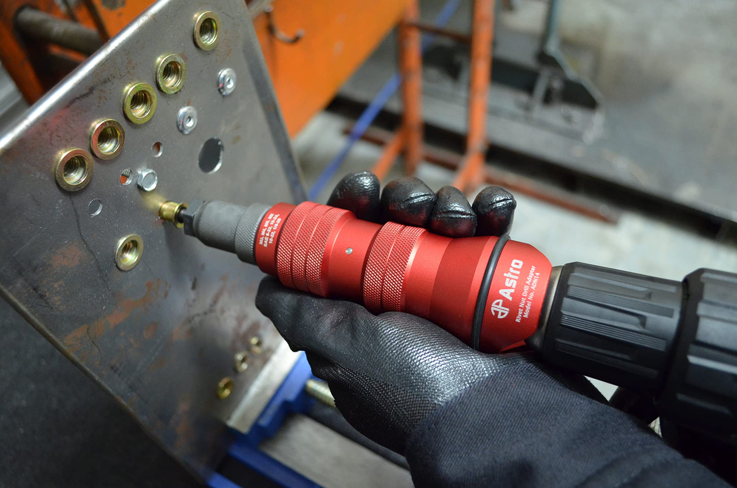 Astro Pneumatic Tool ADN14 Rivet Nut Drill Adapter Kit