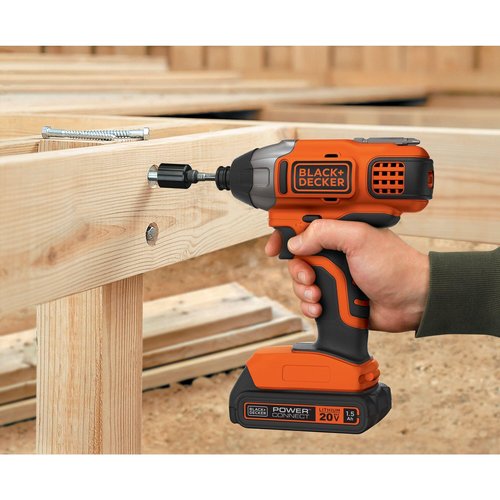 BLACK+DECKER 20V MAX* POWERCONNECT 1/4 in. Cordless Impact Driver Kit (BDCI20C)